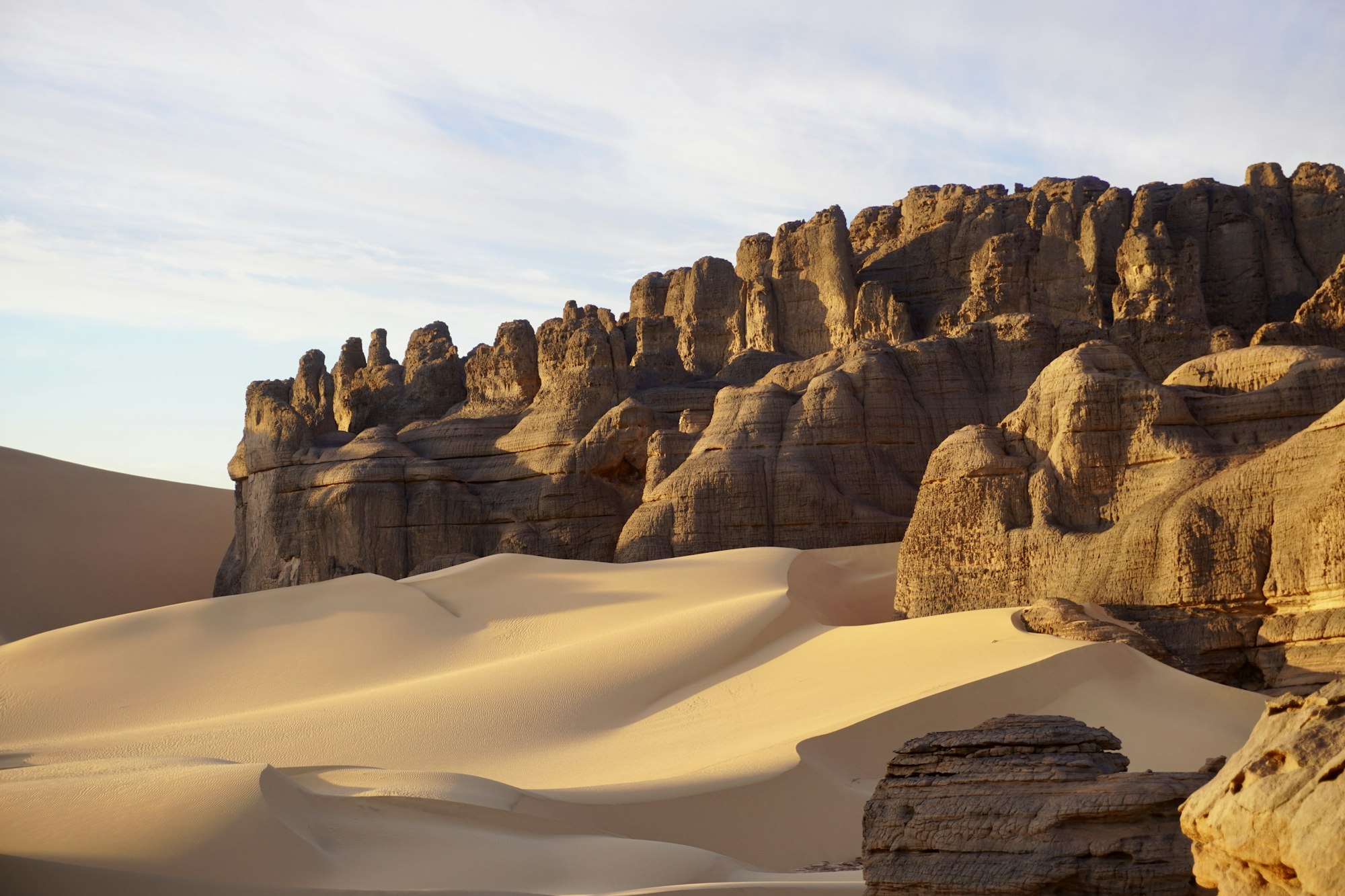 Desert sunrise at Tin Akachaker, Ahaggar National Park, Tamanrasset, Algeria
